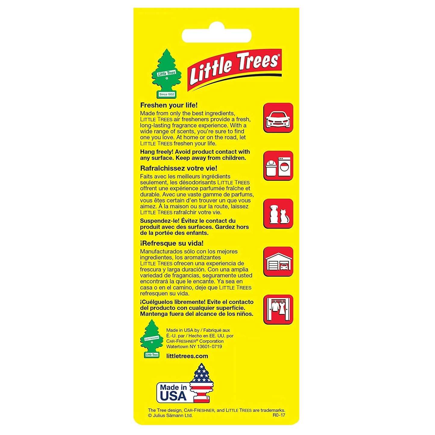 Little Trees Car Air Freshener - Black Ice - 3 pieces