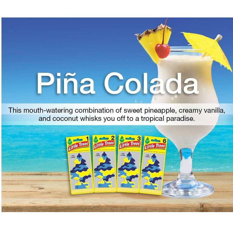 Little Trees Car Air Freshener - Pina Colada - 3 pieces