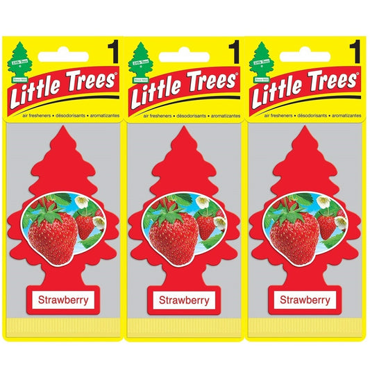 Little Trees Car Air Freshener - Strawberry - 3 pieces