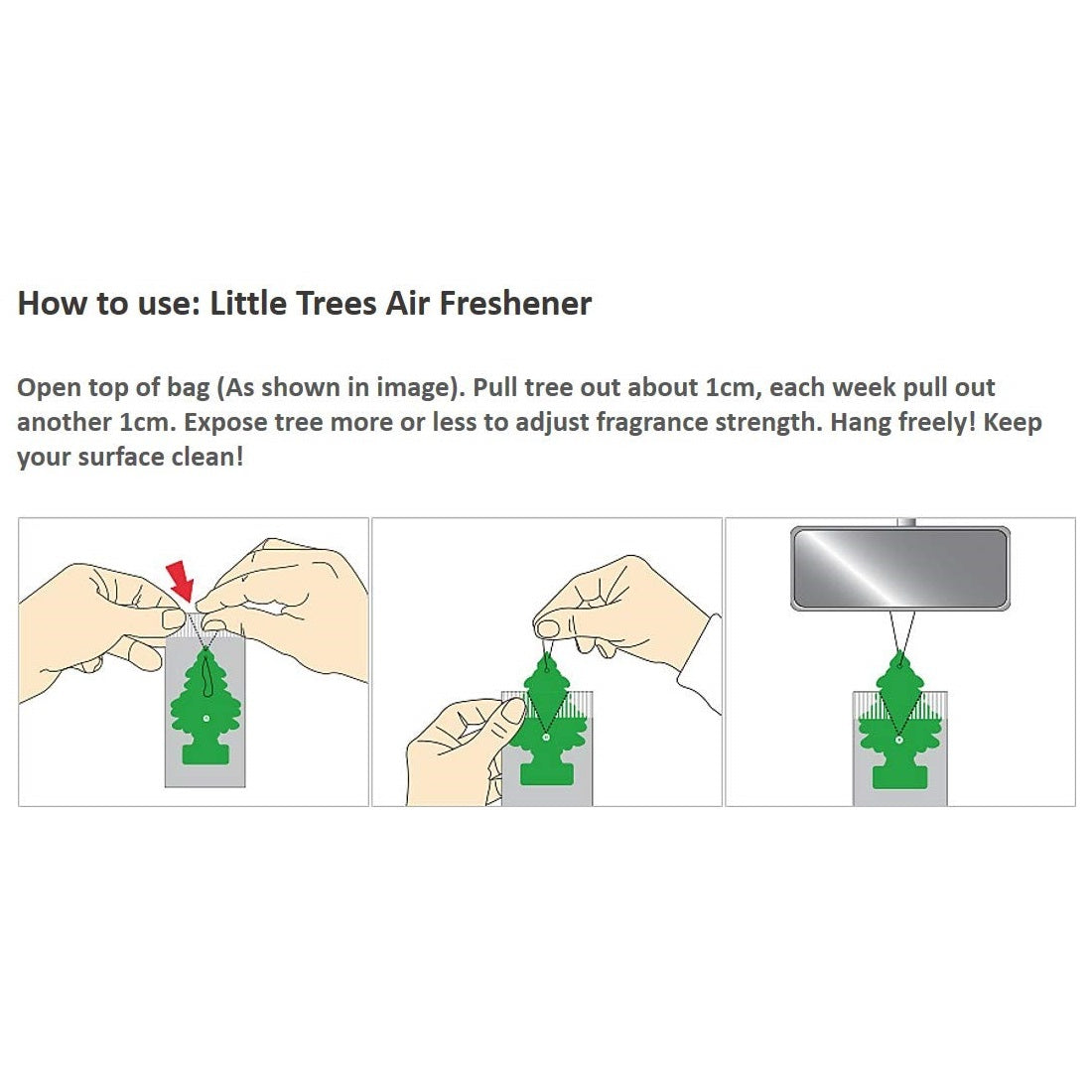 Little Trees Car Air Freshener - Jasmin - 3 pieces