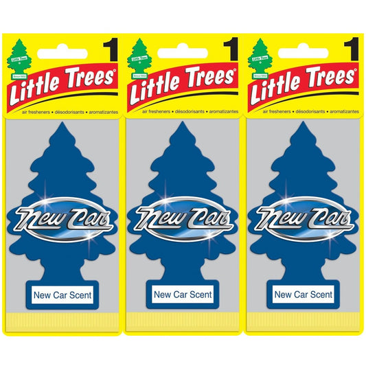 Little Trees Car Air Freshener - New Car Scent - 3 pieces