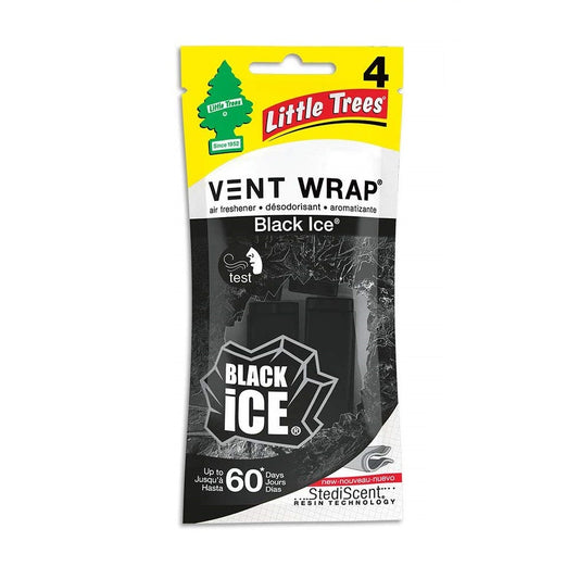 Little Trees Vent Wrap - Black Ice - 4 pieces